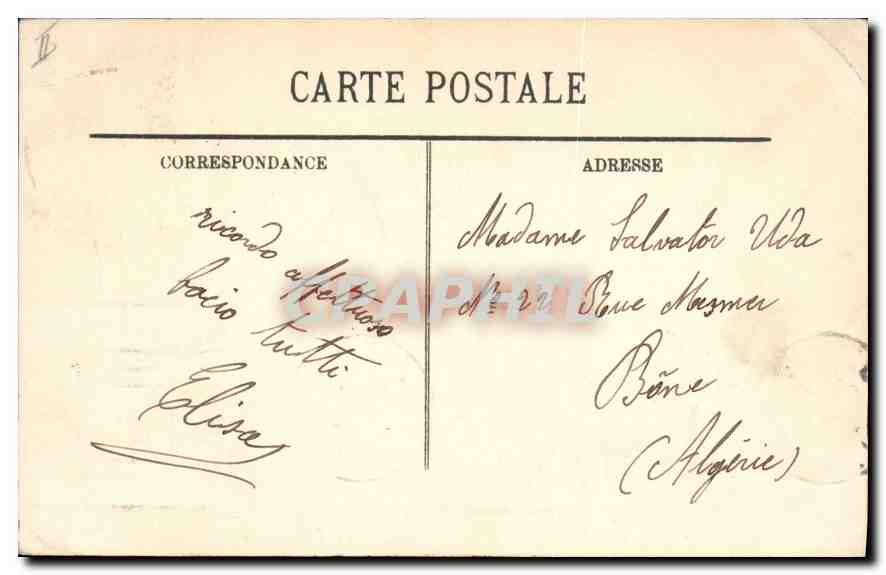 CPA Biarritz Le Casino et la Rampe Mobile  — Verso