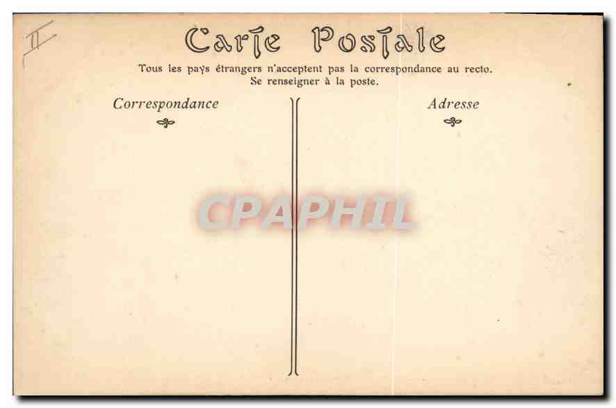 CPA Biarritz Le Rocher de la Loge   — Verso
