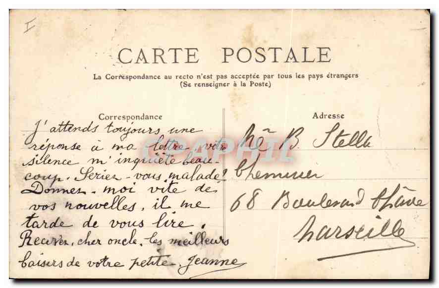 CPA Biarritz Les Rochers du Port Vieux  — Rückseite
