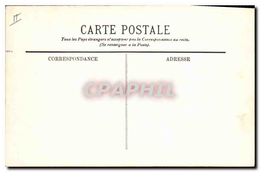 CPA Biarritz Le Rocher de la Vierge et la Passerelle  — Verso