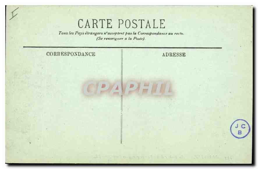 CPA Biarritz Au Rocher de la Vierge par gros temps  — Verso