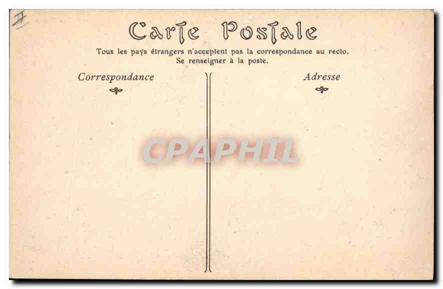 CPA Biarritz La Digue du Rocher de la Vierge par Gros Temps  — Verso
