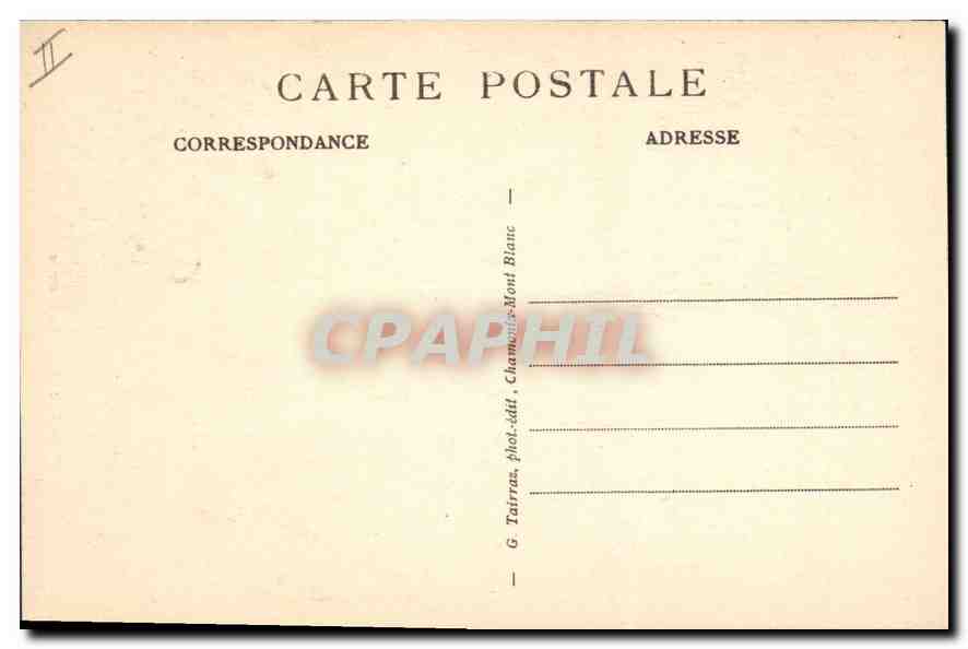 CPA Chamonix Viaduc Sainte Marie  — Verso