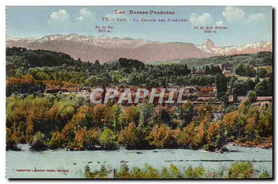 Les Barres-Pyrénées — La Chaîne des Pyrénées — Phototype Langlois Frères Toulouse