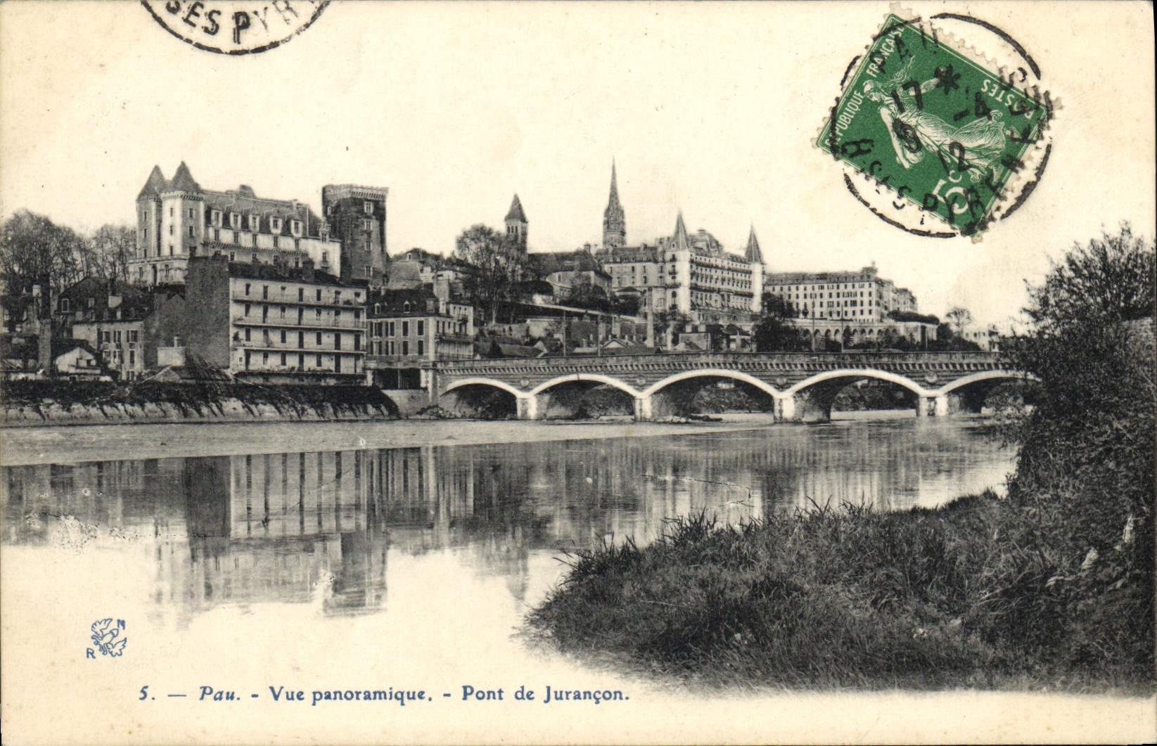Pau — Vue panoramique — Pont de Jurançon