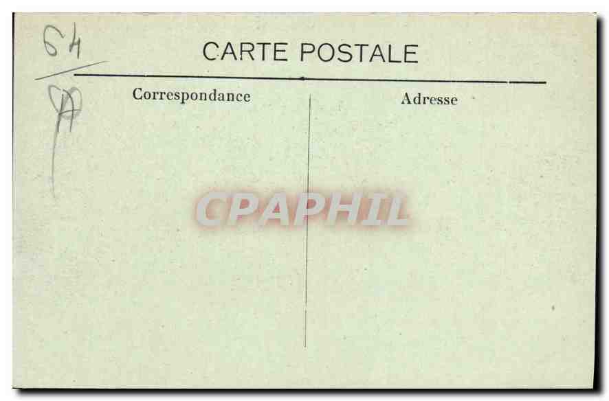 Pau — Le Château (vue prise du Gave) — C. C. - 14 — Verso