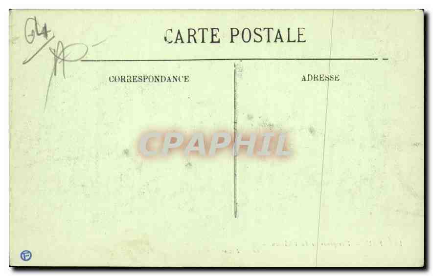 CPA Pau Vue generale du Chateau  — Verso