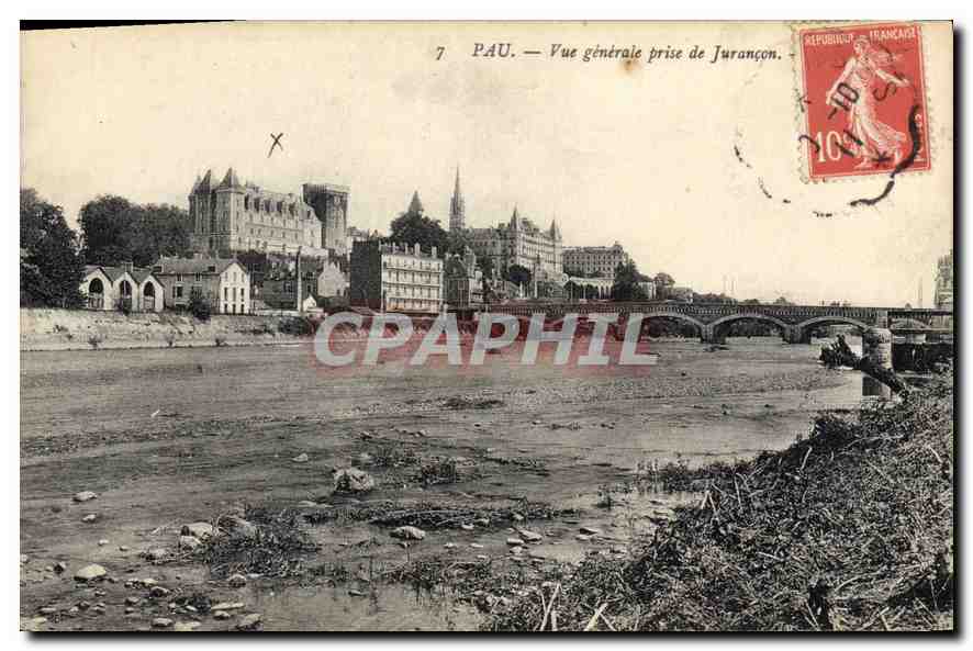 Pau — Vue générale prise de Jurançon — CPHAPHIL