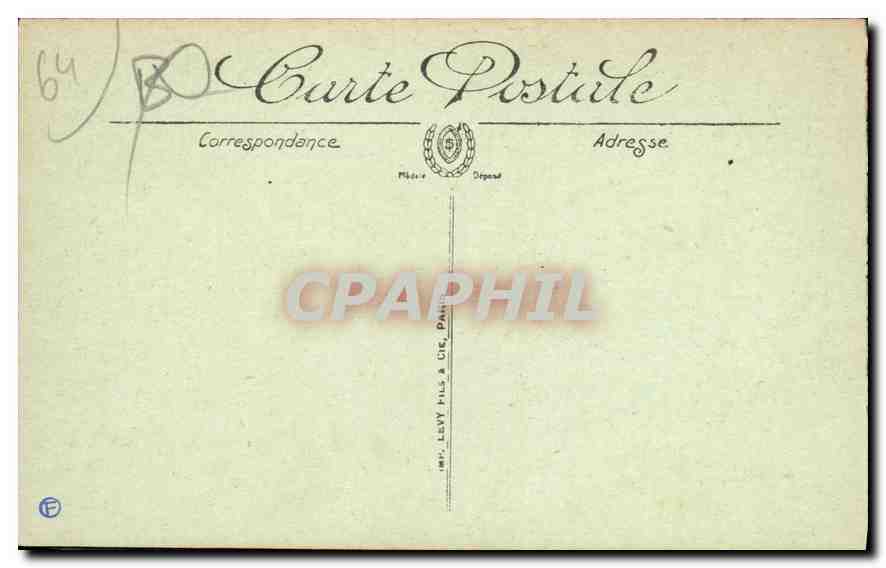 Pau — Le Funiculaire et l'Hôtel de France — LL. — N° 155 — Verso