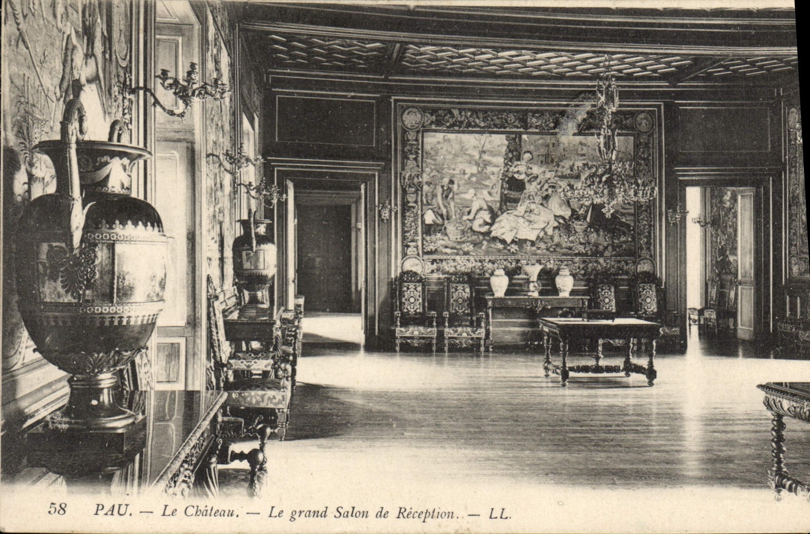 PAU — Le Château — Le grand Salon de Réception — LL. — n° 58