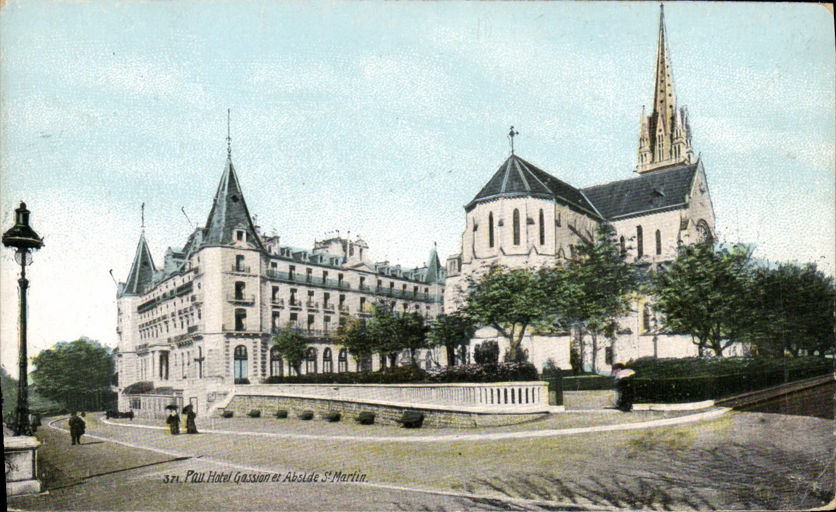 CPA Pau Hotel Gassion et Abside St Martin 