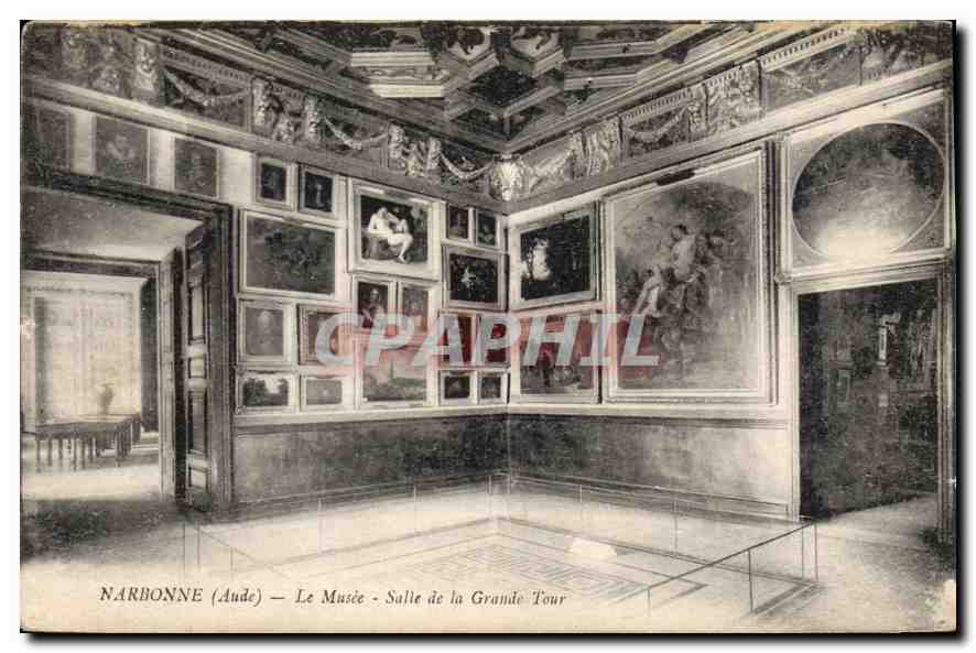 CPA Narbonne Aude Le Musee Salle de la Grande Tour 