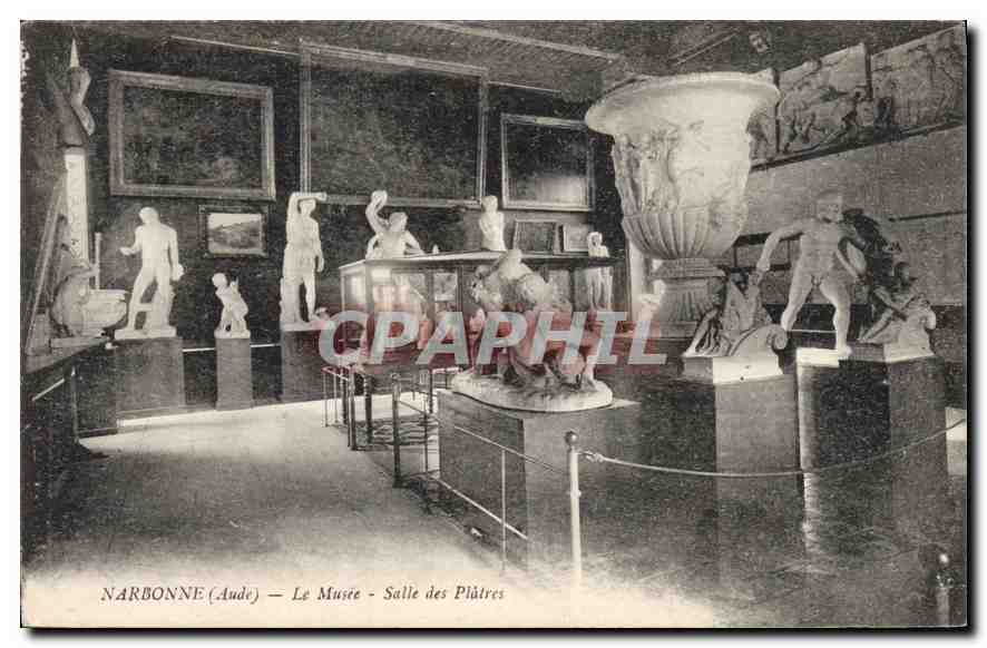 CPA Narbonne Aude Le Musee Salle des Platres 