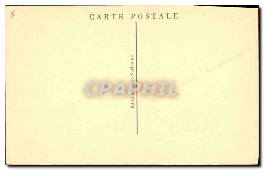 CPA Narbonne Eglise St Paul Serge  — Rückseite