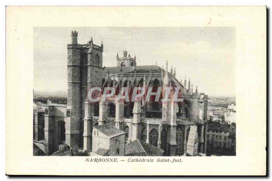 CPA Narbonne Cathedrale Saint Just 