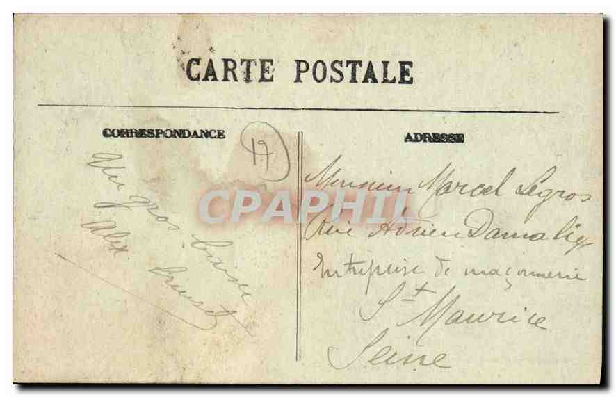 CPA Fouras Le Boulevard Allard et la Place Carnot  — Back