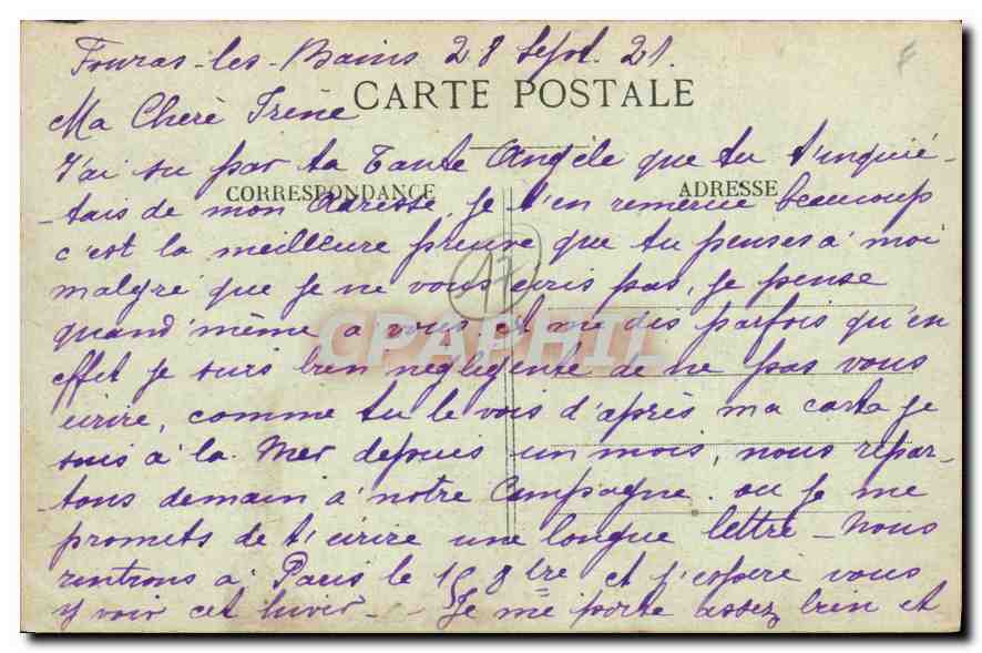 CPA Fouras les Bains Tempete sur la Jetee Sud Bateaux — Rückseite