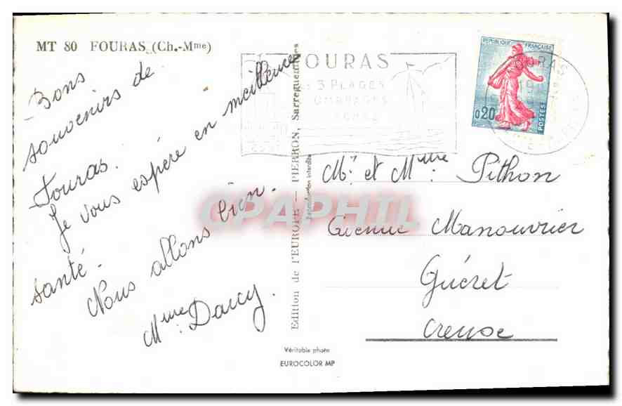 CPA Fouras  — Back