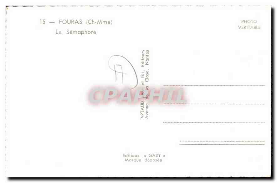 CPM Fouras Le Semaphore — Rückseite