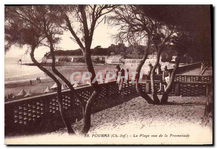 CPA Fouras La Plage vue de la Promenade 