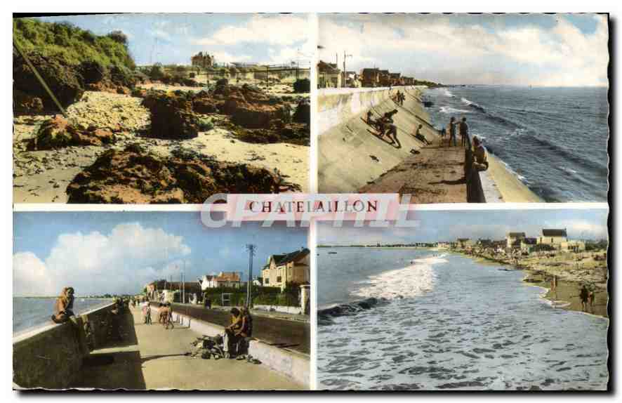 CPM Chatelaillon Rochers d'Angoulins Descente vers la plage La jetee promenade La plage