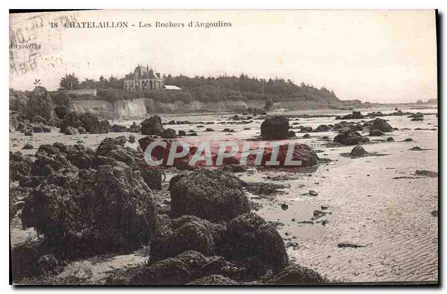 CPA Chatelaillon Les Rochers d'Angoulins 