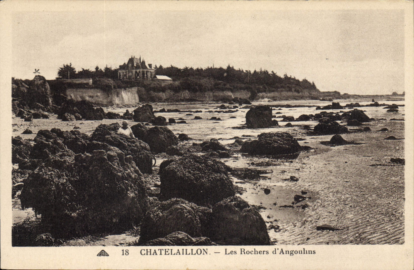 CPA Chatelaillon Les Rochers d'Angoulins 