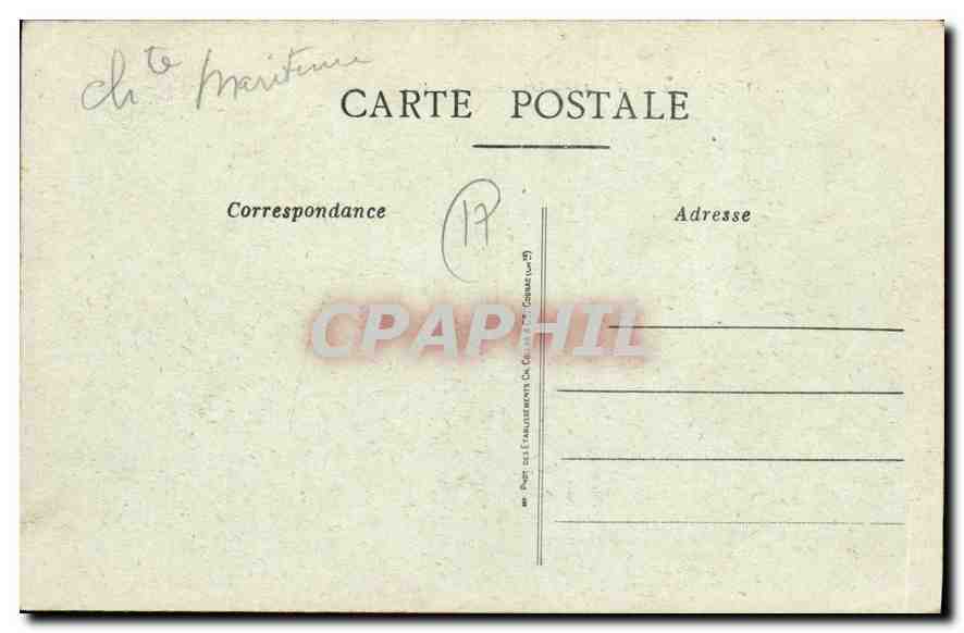 CPA Chatelaillon La Falaise et le Brise Lames  — Back