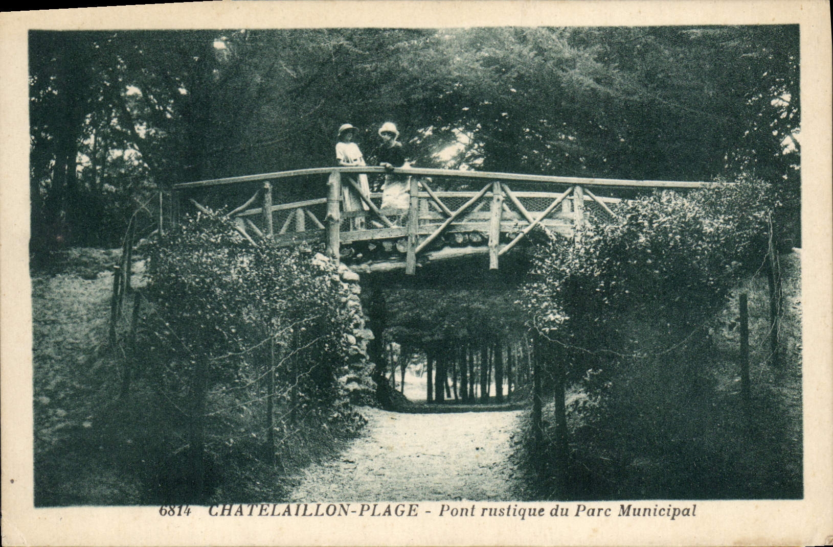 CPA Chatelaillon Plage Pont rustique du Parc Municipal 