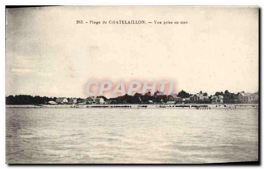 CPA Plage de Chatelaillon Vue prise en mer 