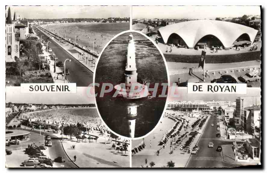 CPM Royan La Plage Le Marche Phare de Cordouan Boulevard de la plage La grande plage 