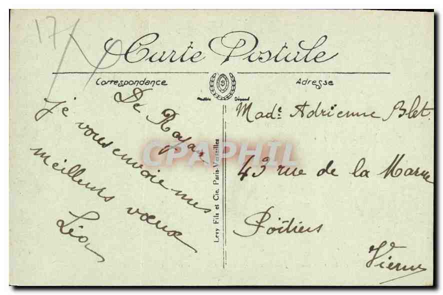 Royan — Le Casino de Foncillon — La Salle de Baccara — ÉL — Rückseite