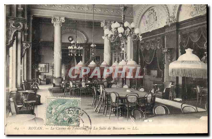 CPA Royan Le Casino de Foncillon La Salle de Baccara 