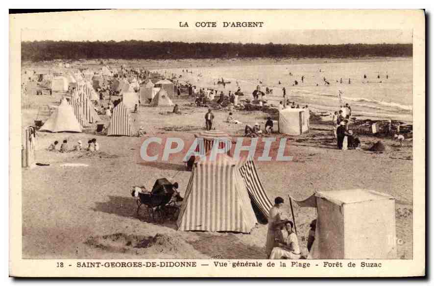 Saint-Georges-de-Didonne — Vue générale de la Plage — Forêt de Suzac