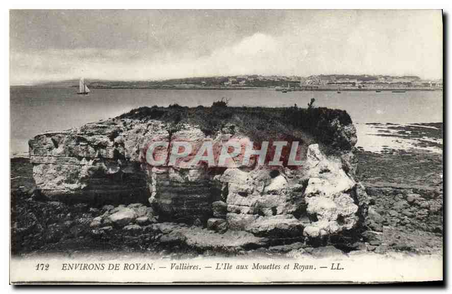 Environ de Royan — Vallières — L'Île aux Mouettes et Royan — LL.