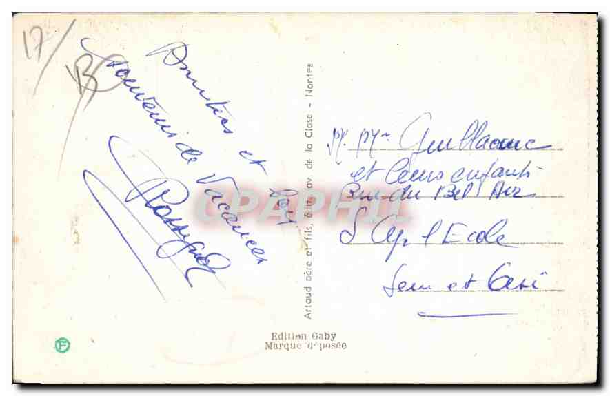 CPA Saint Georges de Didonne Le Port  — Back