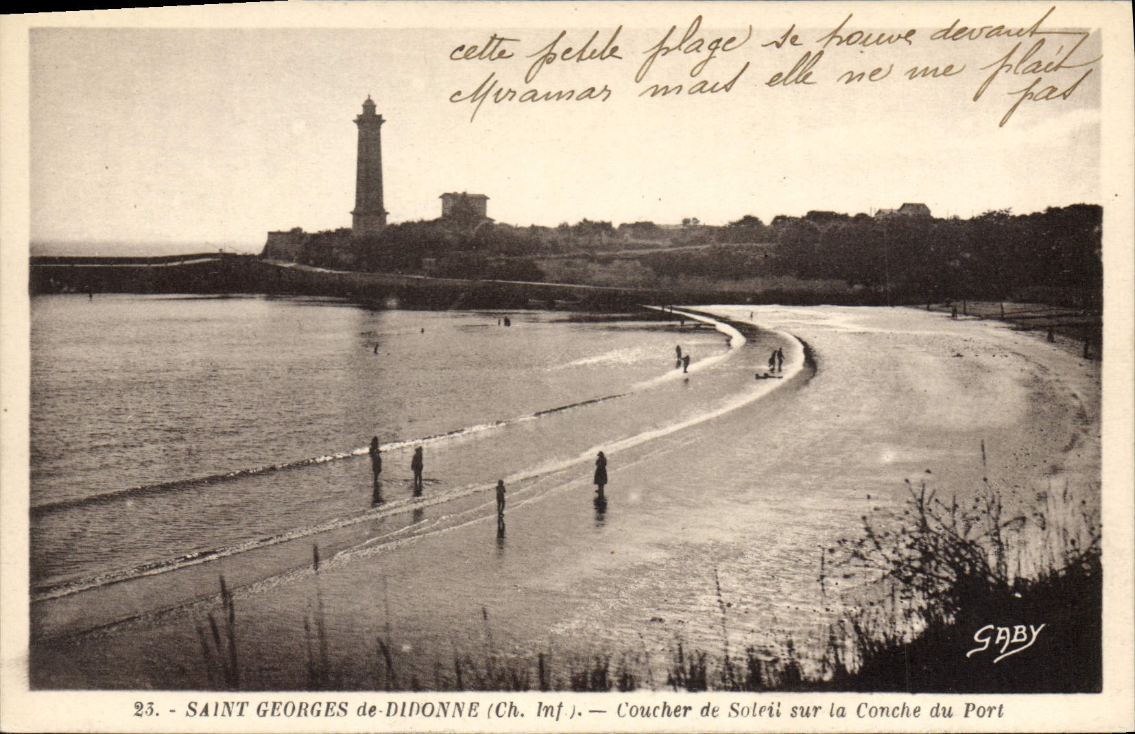 CPA Saint Georges de Didonne Coucher de Soleil sur la Conche du Port 