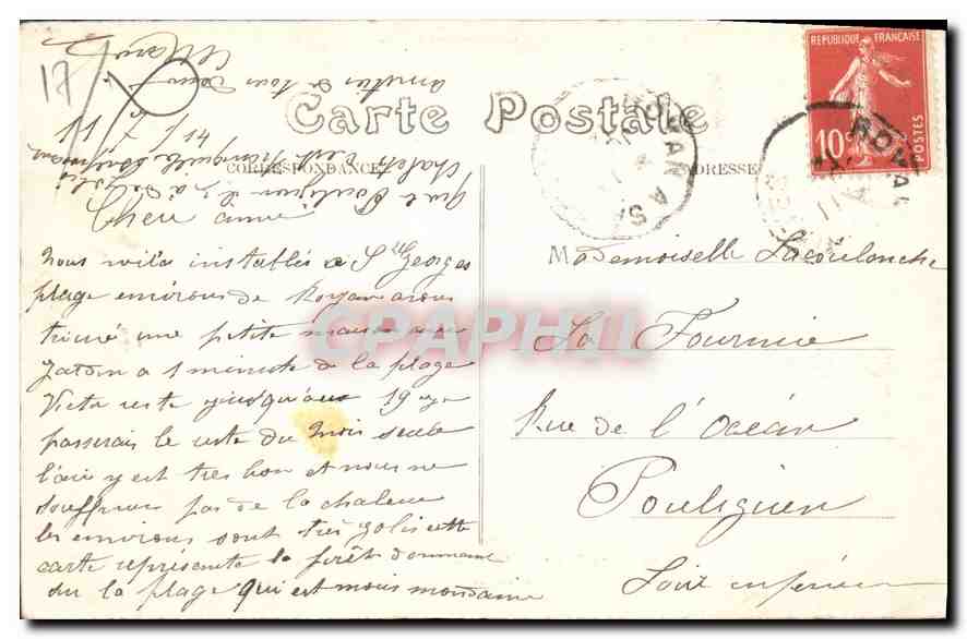 Les Yeuses de Suzac — Gharente-Inf - St-Georges-de-Didonnette — Cliché Braun déposé — Back