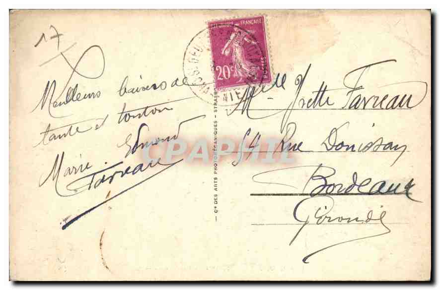 CPA St Georges de Didonne La Conche  — Back