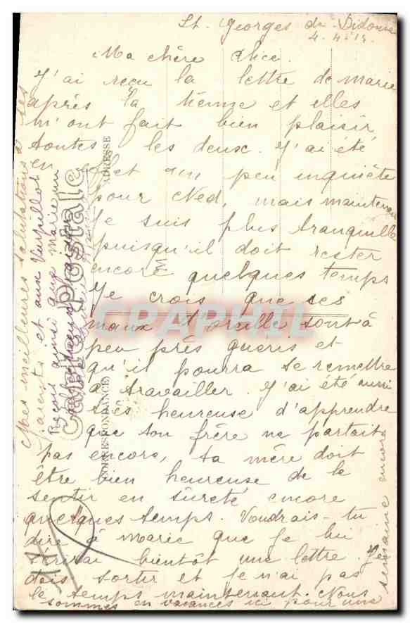 CPA Saint Georges de Didonne Les Yeuses de Suzac  — Rückseite
