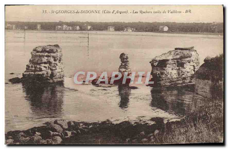 CPA Saint Georges de Didonne Cote d'Argent Les Rochers isoles de Vaillieres 