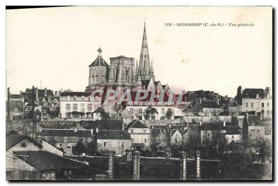 Guingamp (C.-du-N.) — Vue générale — C. du N. (éditeur) n° 106 - Recto