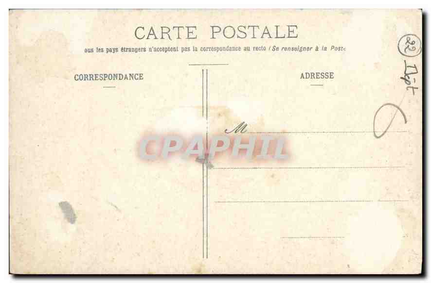 CPA Guingamp Basilique ND de Bon Secours vue du Chateau  — Rückseite