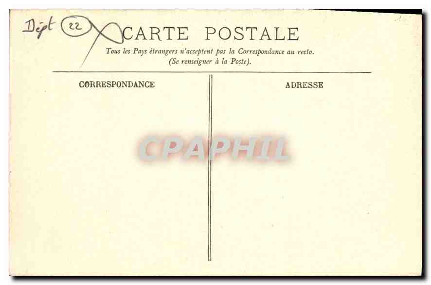 CPA Dinan La Promenade des Petits Fosses  — Rückseite