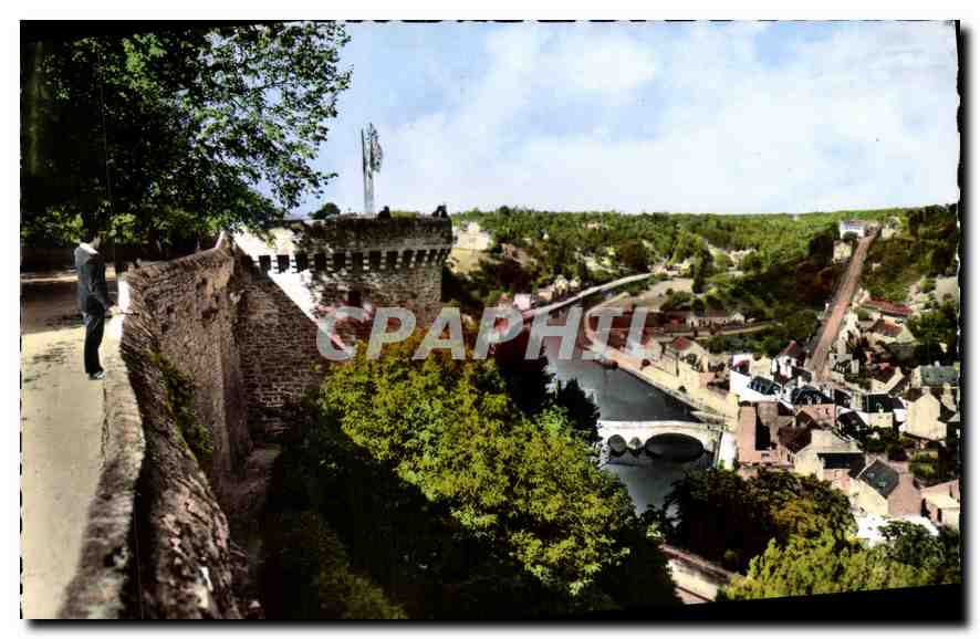 CPM Dinan La Tour Ste Catherine dominant la vallee de la Rance et son vieux Port 
