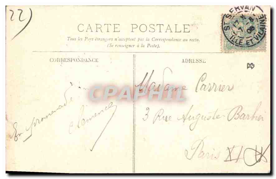 Dinan — La Rue et la Tour de l'Horloge — L.L. — Reverso