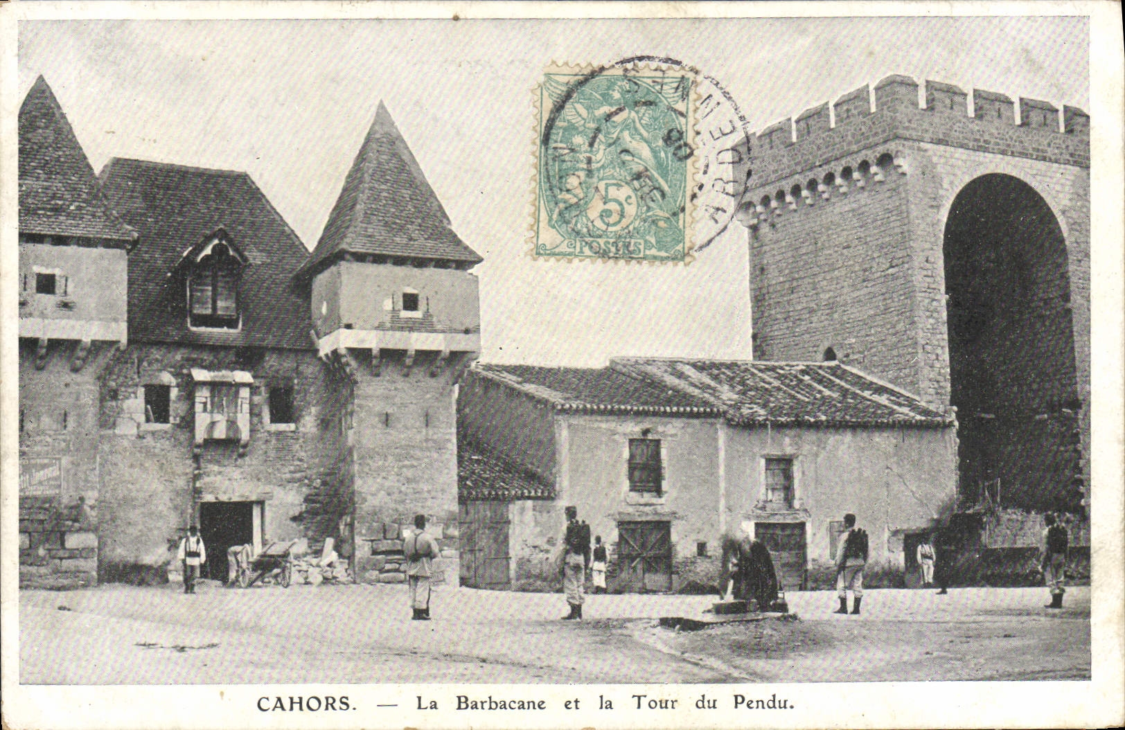 Cahors — La Barbacane y la Torre del Pendulo.