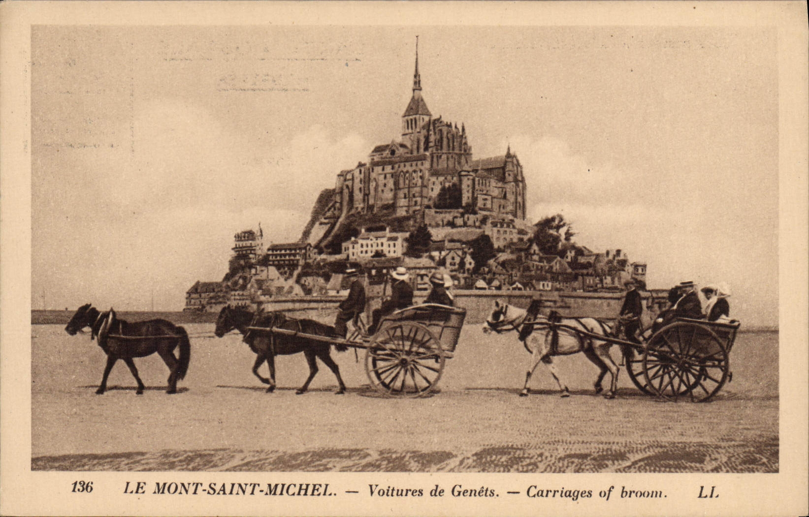 El Mont-Saint-Michel — Coches de genet — LL. — N° 136