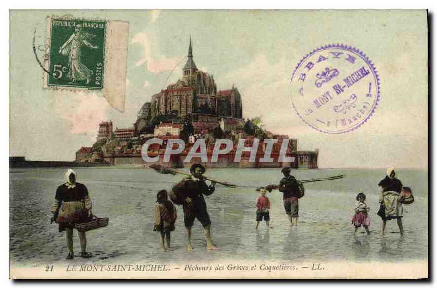 El Mont-Saint-Michel — Pescadores de las Grèves y Coquelières — LL.