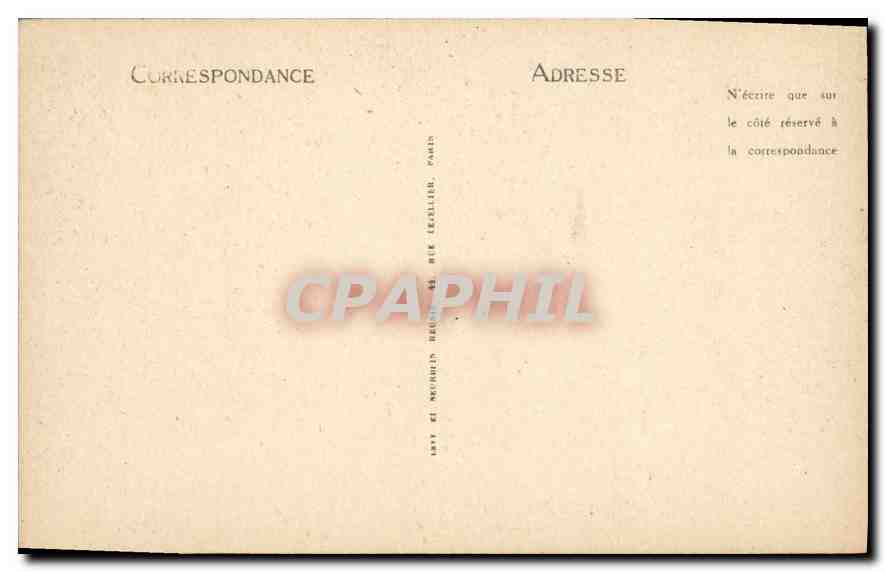 CPA MOnt Saint Michel Salle des Hotes  — Verso
